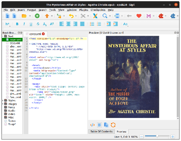 用 Sigil 在 Linux 上创建和编辑 EPUB 文件