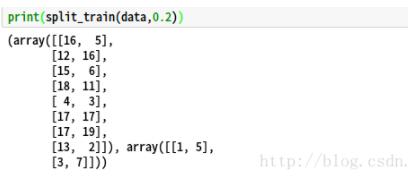 Python数据集切分实例