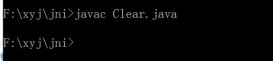 Java使用jni清屏功能的实现（只针对cmd）