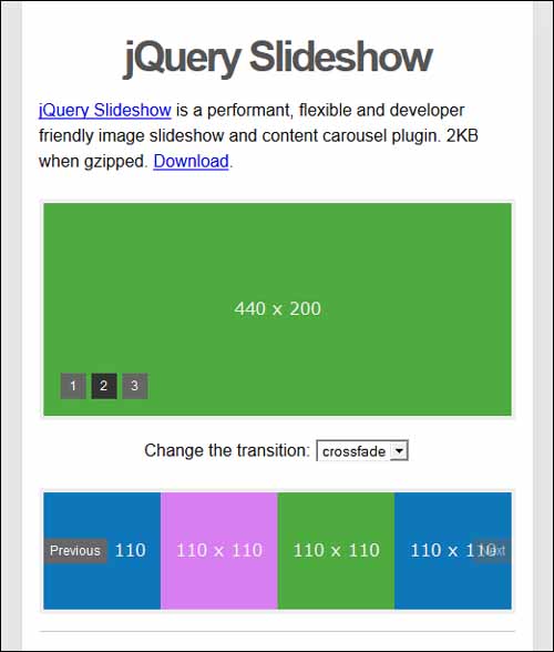 分享28款免费实用的 JQuery 图片和内容滑块插件