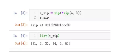 详解Python3 对象组合zip()和回退方式*zip