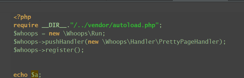 WHOOPS PHP调试库的使用