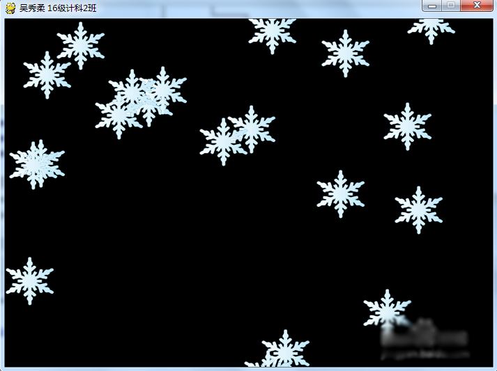 python实现雪花飘落效果实例讲解