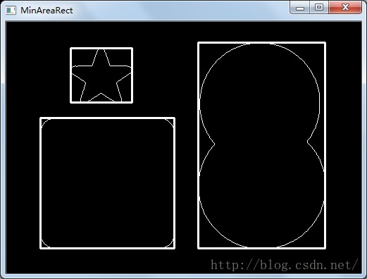 Opencv绘制最小外接矩形、最小外接圆
