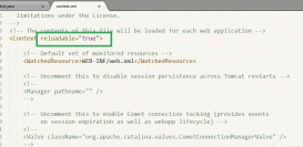 学习javaweb如何配置Tomcat的热启动