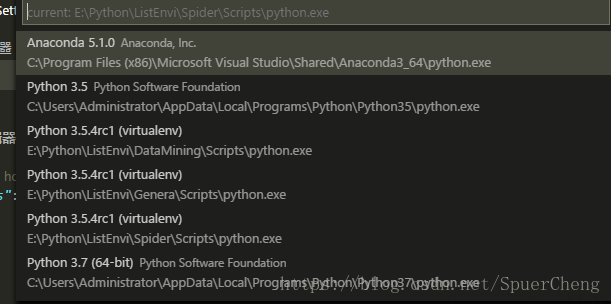 vs code 配置python虚拟环境的方法