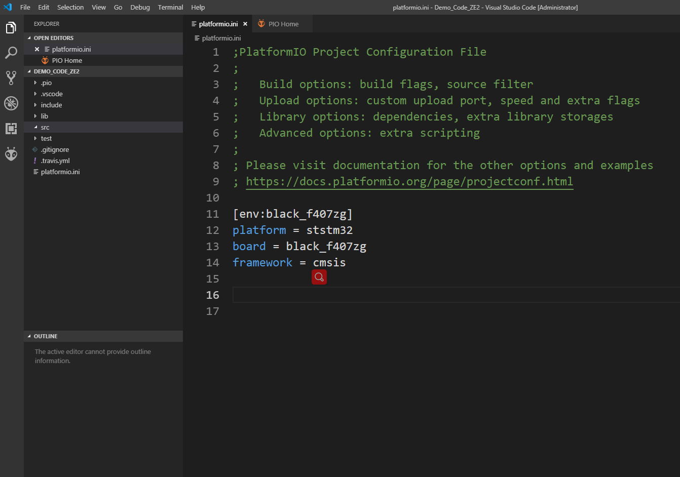 vscode+platformIO开发stm32f4的实现