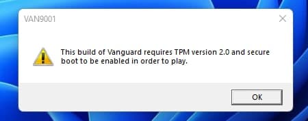 Valorant开始要求Windows 11玩家开启TPM与安全启动