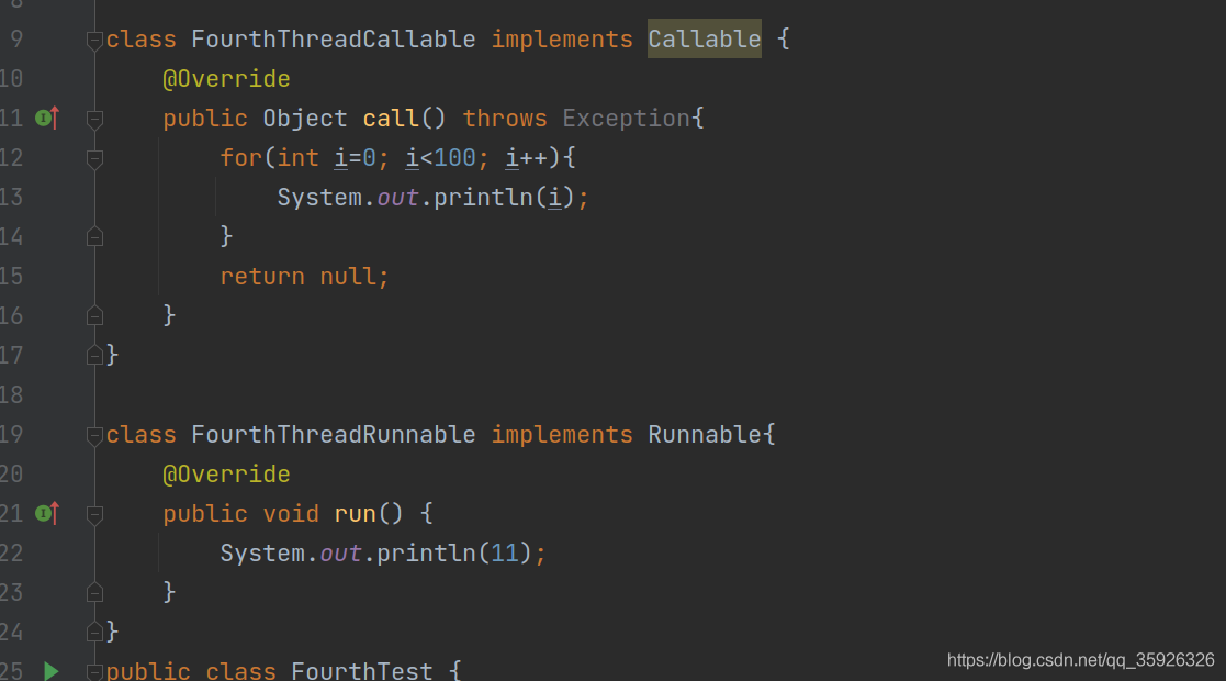 Java多线程的常用创建方式总结