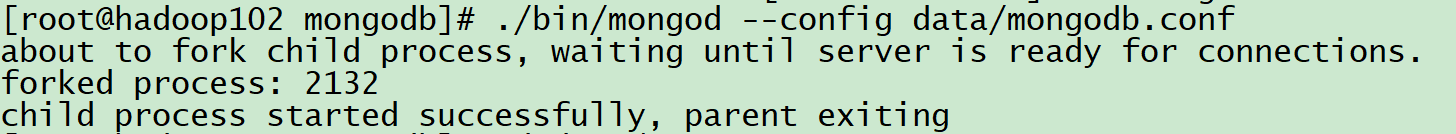 mongodb启动异常：about to fork child process, waiting until server is ready for connection