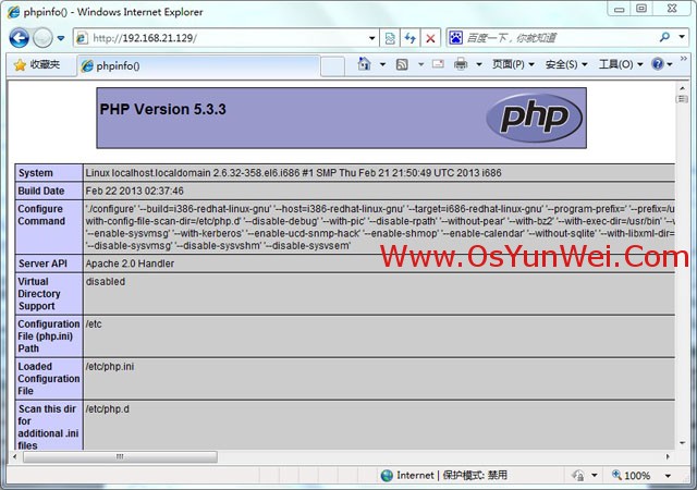 CentOS 6.4安装配置LAMP服务器(Apache+PHP5+MySQL)