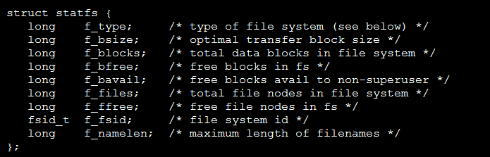 linux系统获取硬盘使用信息