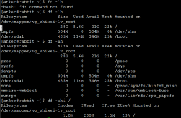 linux系统获取硬盘使用信息