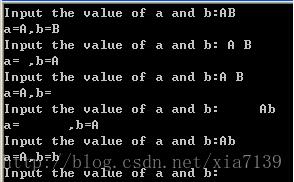 C语言中scanf函数与空格回车的用法说明