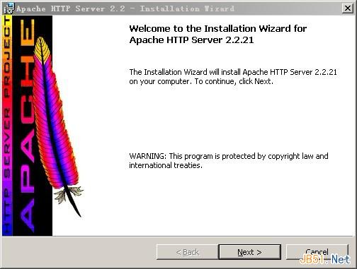 Windows下安装Apache 2.2.21图文教程