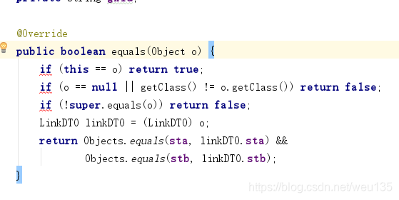 解决idea默认带的equals和hashcode引起的bug