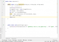 Java 替换字符串右侧出现的第一个子串方式