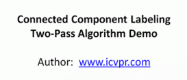 运用Python3实现Two-Pass算法检测区域连通性