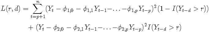 R语言时间序列TAR阈值自回归模型示例详解