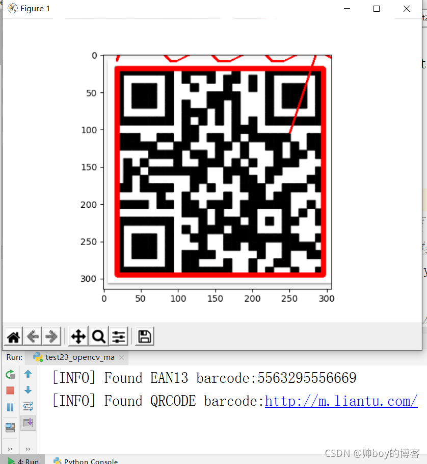python中扫描条形码和二维码的实现代码