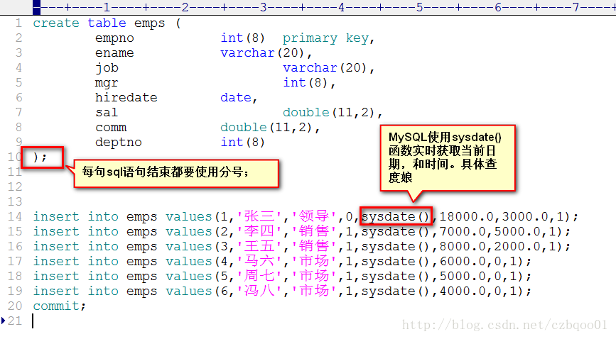 MySQL执行外部sql脚本文件的命令