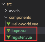 vue实现登录注册模板的示例代码