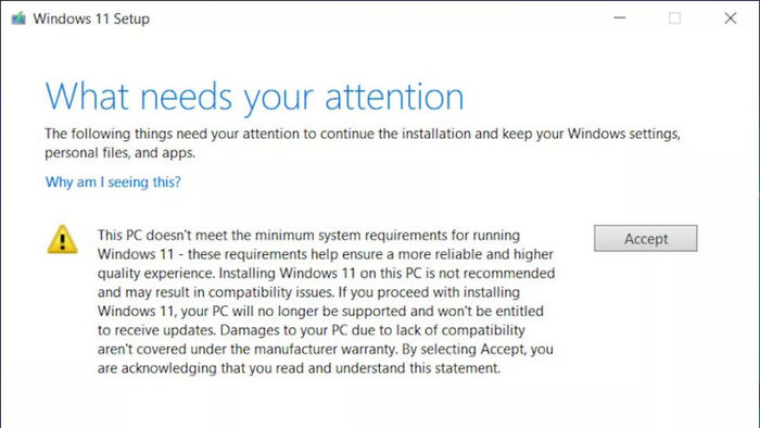 微软持续警告后，不受支持的 Win11 PC 出现桌面水印提醒