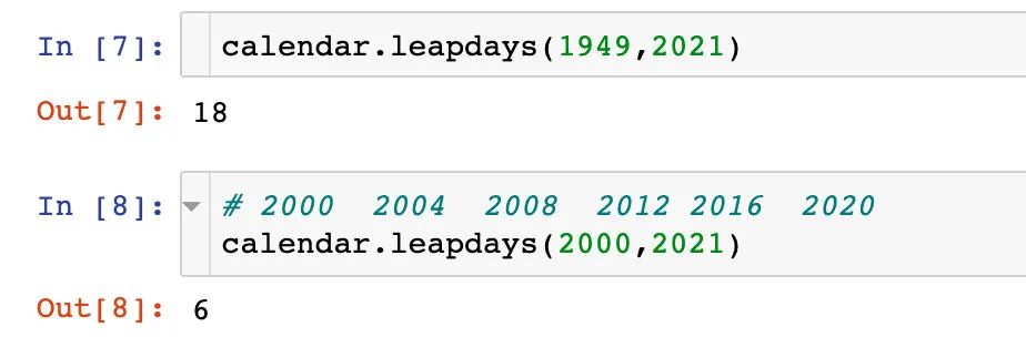Python关于时间序列calendar模块的深入讲解