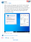 Windows 10  极限精简版 Tiny10 x64 23H1 更新，支持 64 位系统