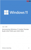 微软Windows 11 Beta 预览版 22621.1830/22631.1830 发布