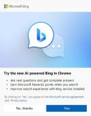 微软 Windows 11 的 Bing AI 为 Chrome 推出原生深色模式，接下来将支持 Safari 浏览器