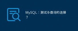 MySQL：测试与查询的连接？