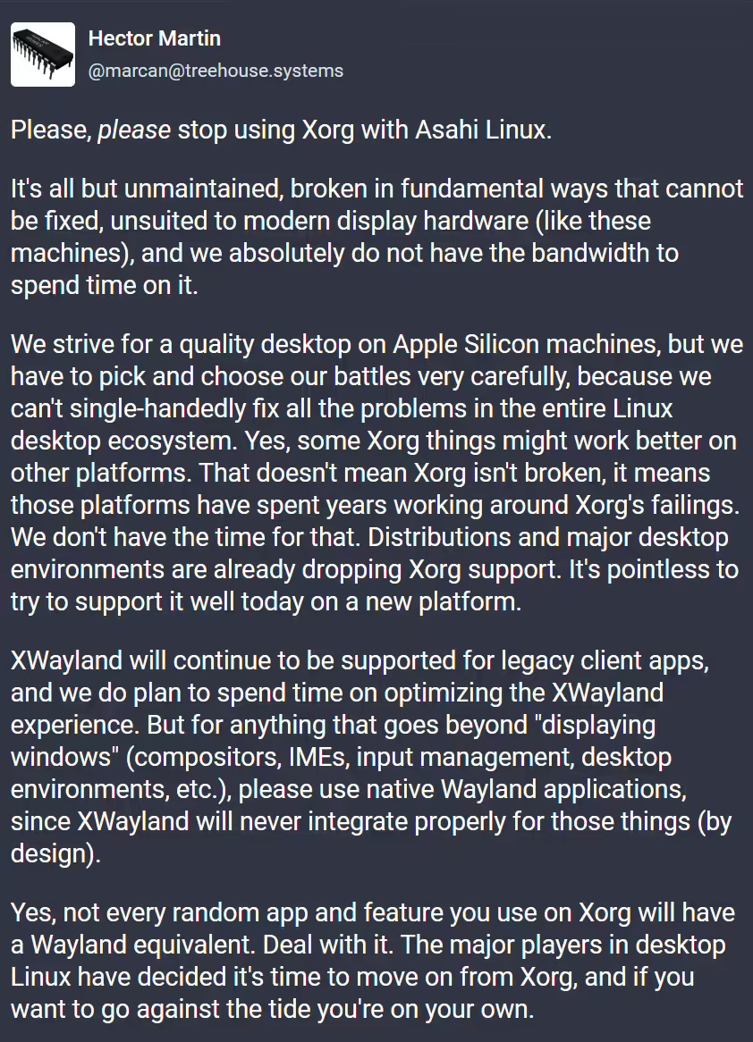 GNOME 桌面宣布将移除对 X.Org 会话支持，默认使用 Wayland