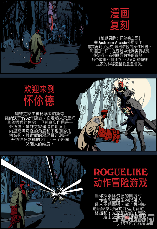 Roguelike动作冒险游戏《地狱男爵：怀尔德之网》上架steam