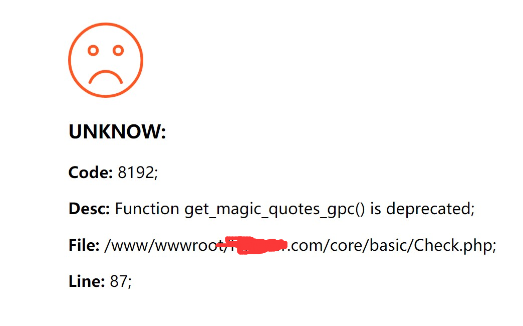 pbootcms安装报错 Desc: Function get_magic_quotes_gpc