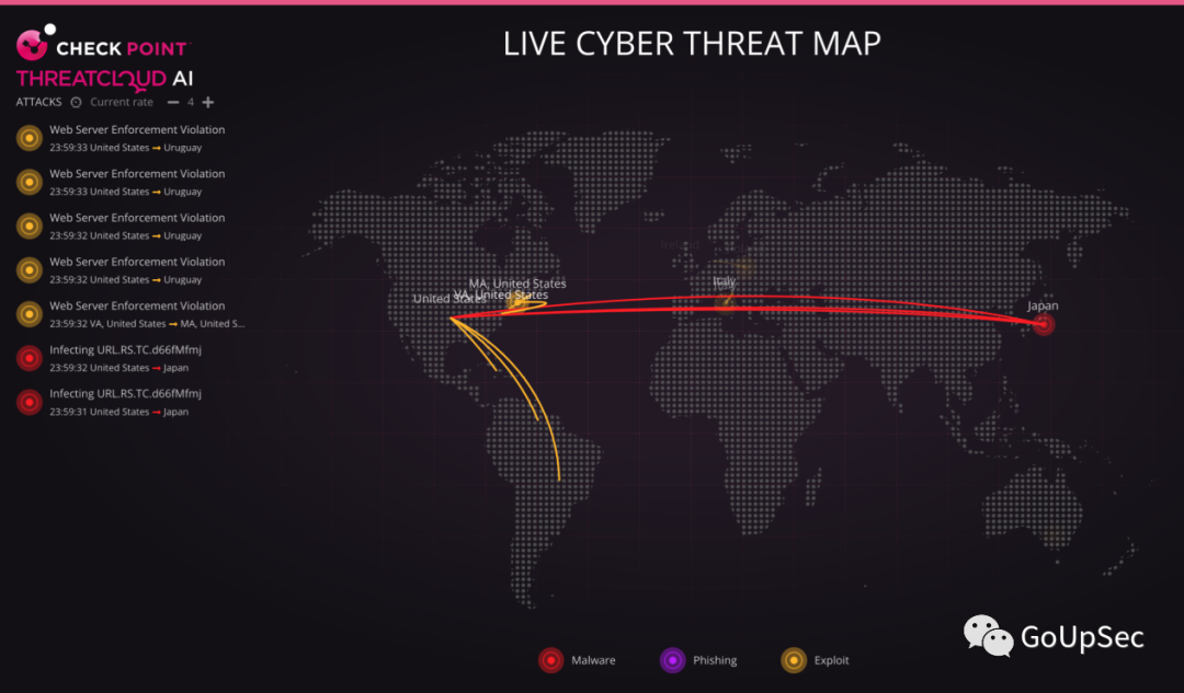 最流行的七个免费网络威胁地图