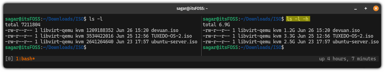 Linux 中的 ls 命令使用教程