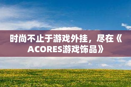 时尚不止于游戏外挂，尽在《ACORES游戏饰品》