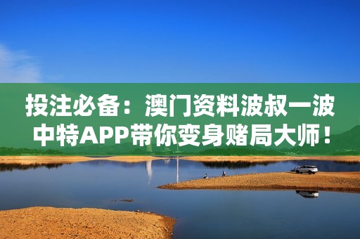 投注必备：澳门资料波叔一波中特APP带你变身赌局大师！