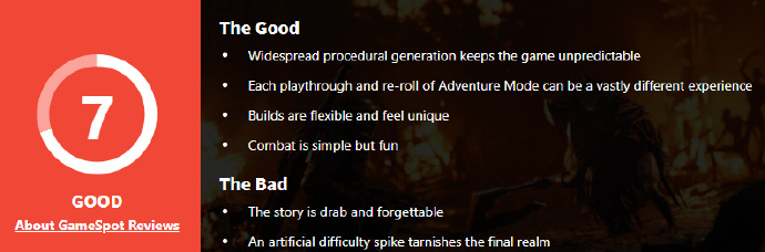 《遗迹2》媒体评测现已出炉 Gamespot给出了7分评价