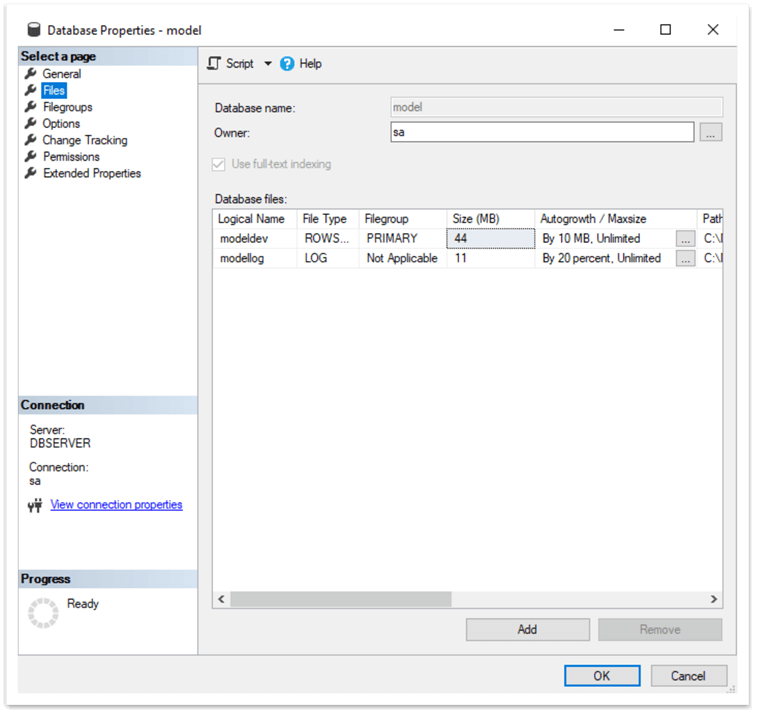 系统库-关于SQL Server Model Database探究