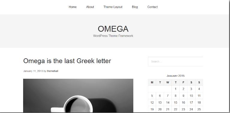 国外原创简洁双栏WordPress主题：Omega