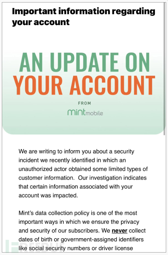 Mint Mobile 遭遇黑客攻击，泄露的数据可用于 SIM 卡交换攻击