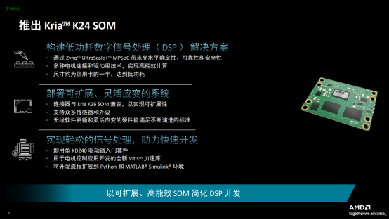AMD 正式发布Kria K24 SOM及入门套件，赋能工业与商业应用等边缘创新​