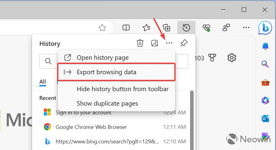 微软 Edge 浏览器推出新功能：导出浏览历史为 CSV 文件