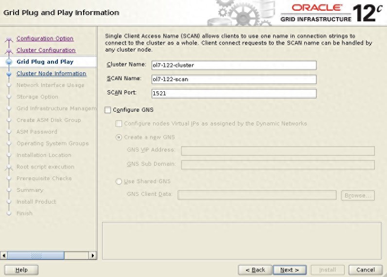 Oracle 12c Release 2 RAC 安装 Oracle Linux 7