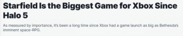 《星空》：Xbox历史上最大规模的首发游戏期待