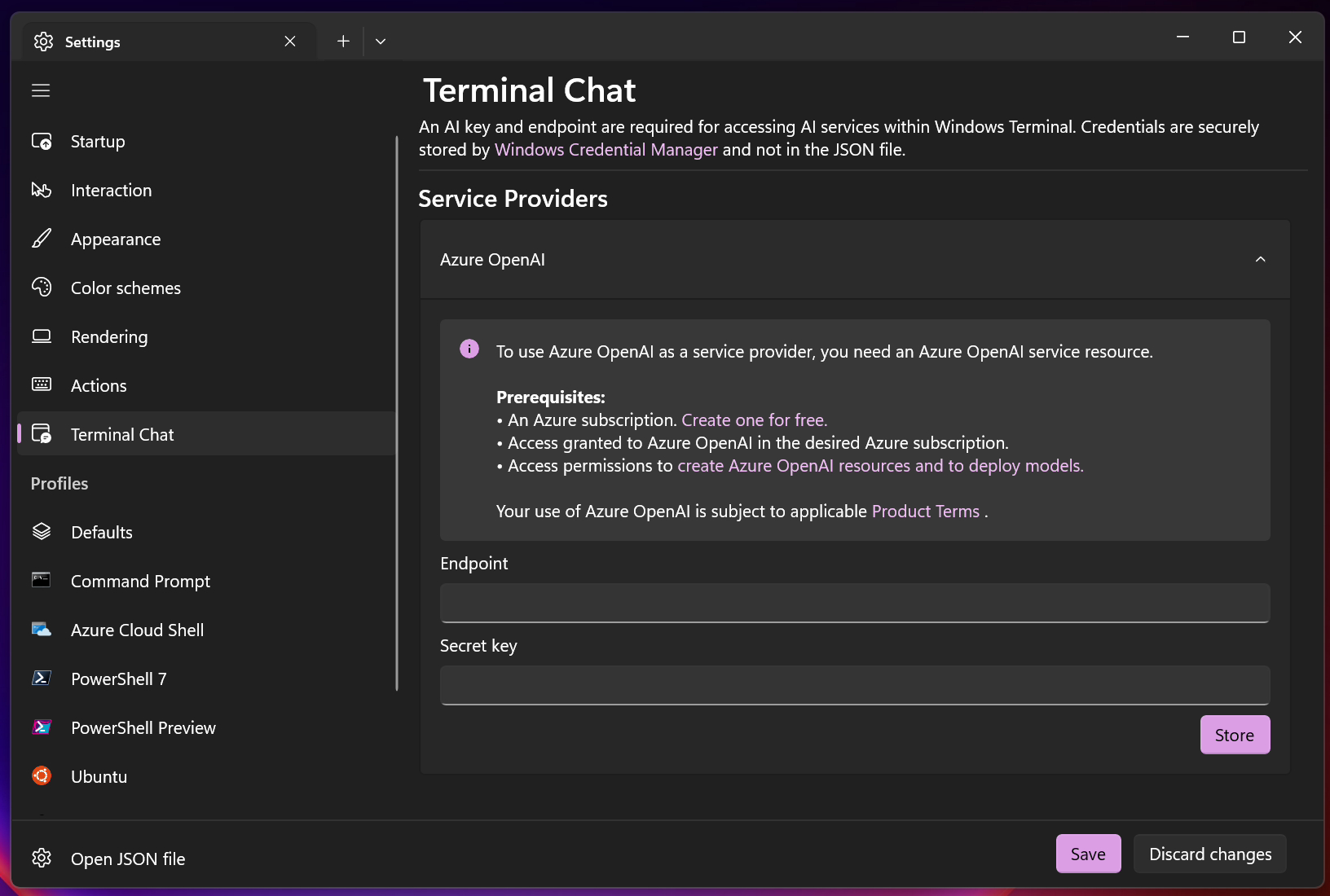 微软面向 Canary 频道 Windows Terminal 用户，开放 AI 聊天体验