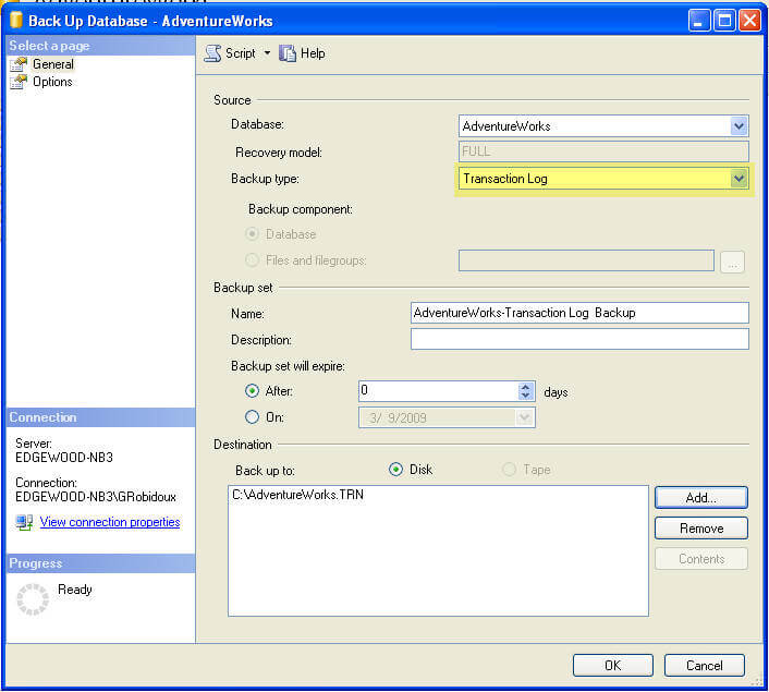 SQL Server 备份的备份类型探究