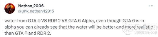 《GTA6》泄露实机画面曝光，水体效果超越前作引期待